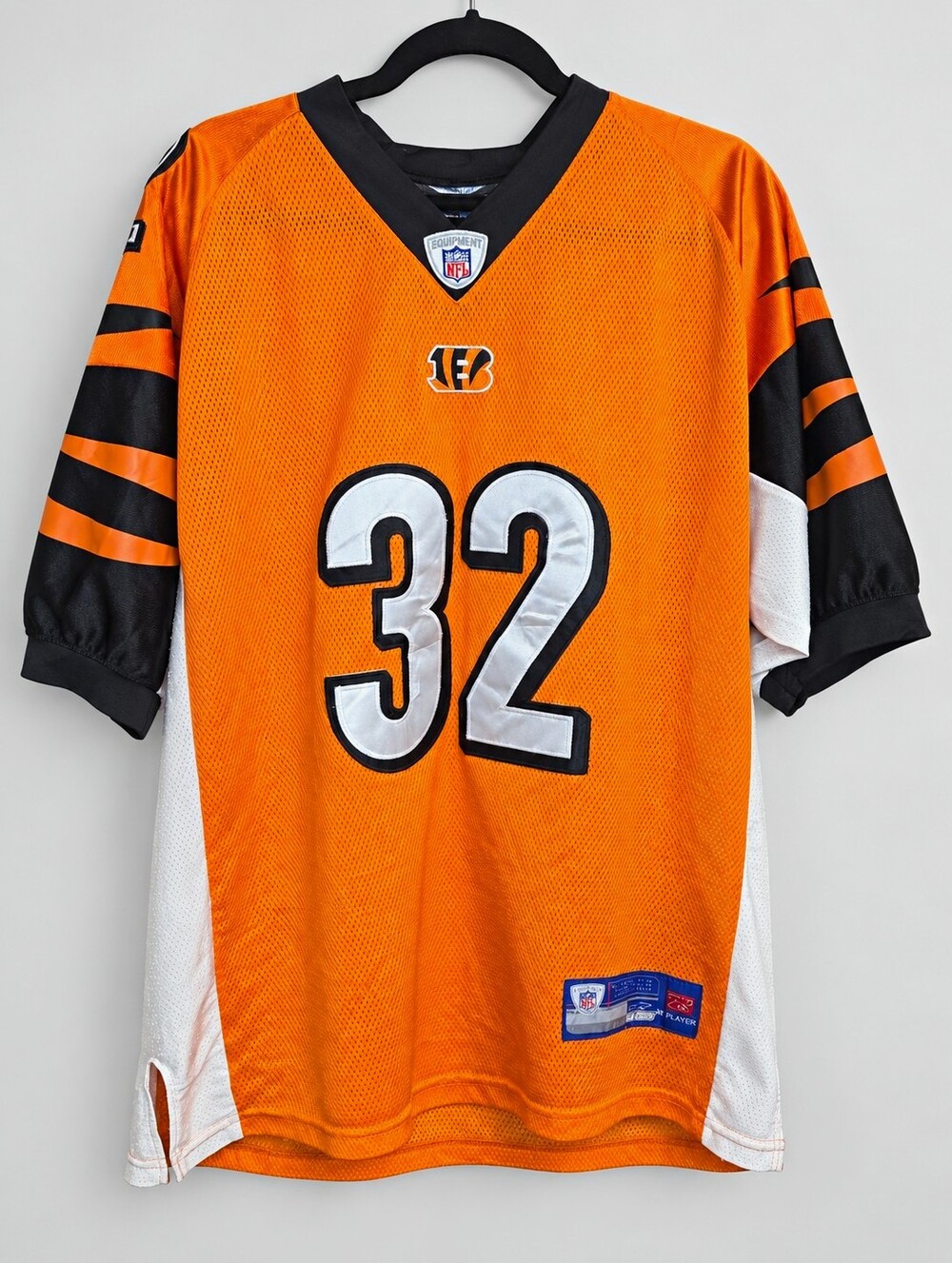 Reebok Cincinnati Bengals Rudi Johnson #32 Orange Jersey Size 52 NFL